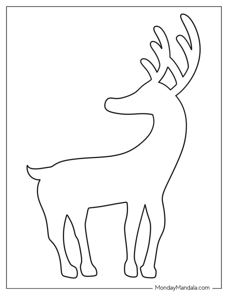 42 reindeer templates (free pdf printables)